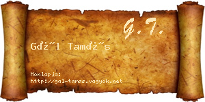 Gál Tamás névjegykártya